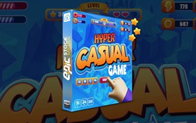 音效：406个益智冒险休闲游戏应用UI交互简单音效 Epic Stock Media – Hyper Casual Game UI