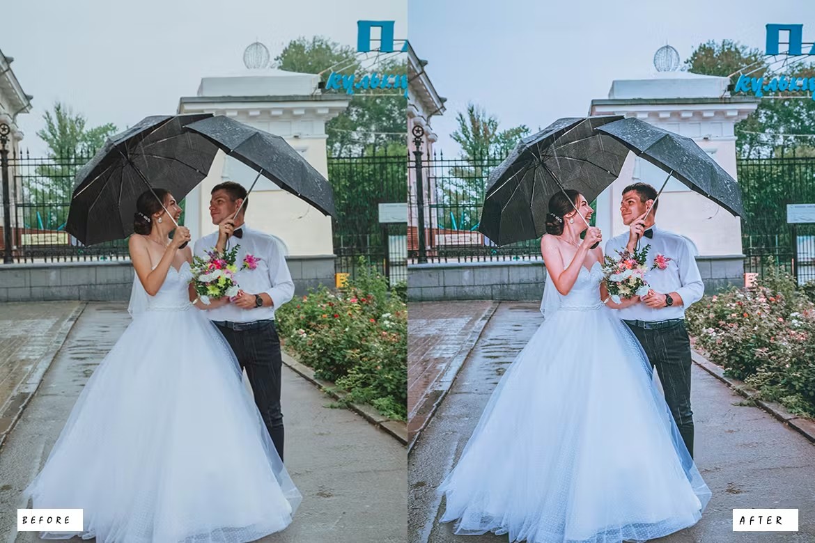 豪华婚礼电影复古旅拍摄影后期调色Lightroom预设 15 luxuriöse Lightroom Presets für Hochzeiten 插件预设 第6张