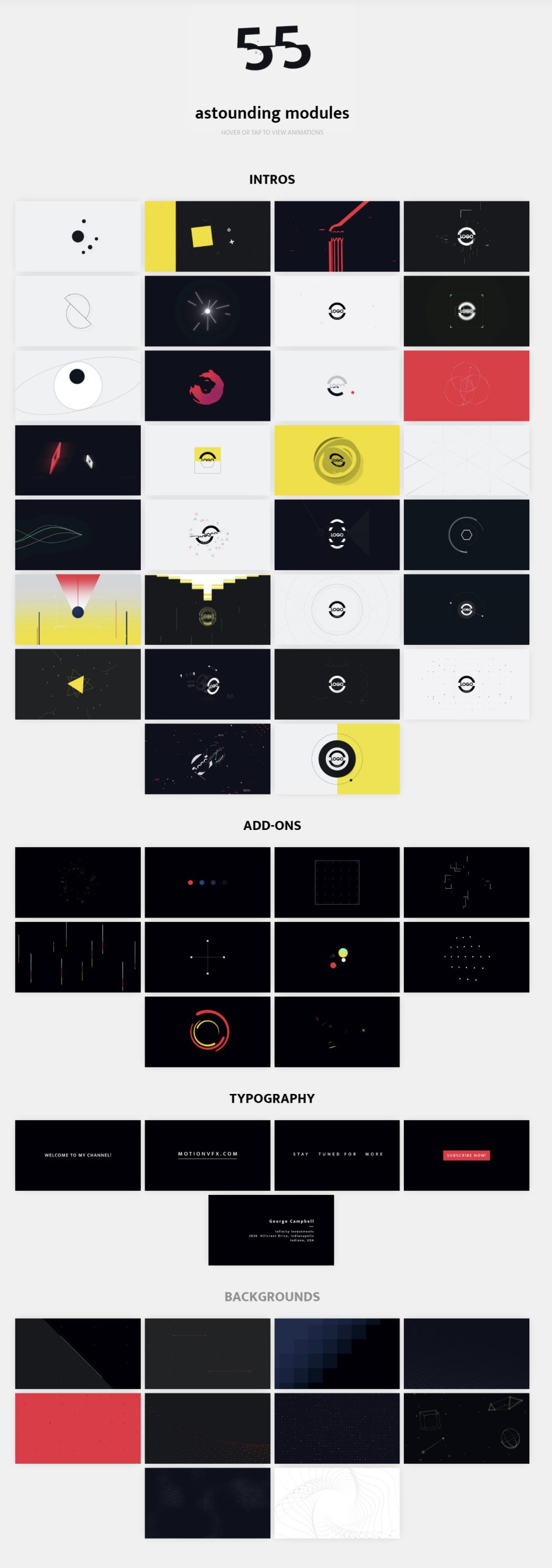 FCPX插件：55款科技几何极简开场白视频动态标题插件 MotionVFX mIntro 2 , 第2张