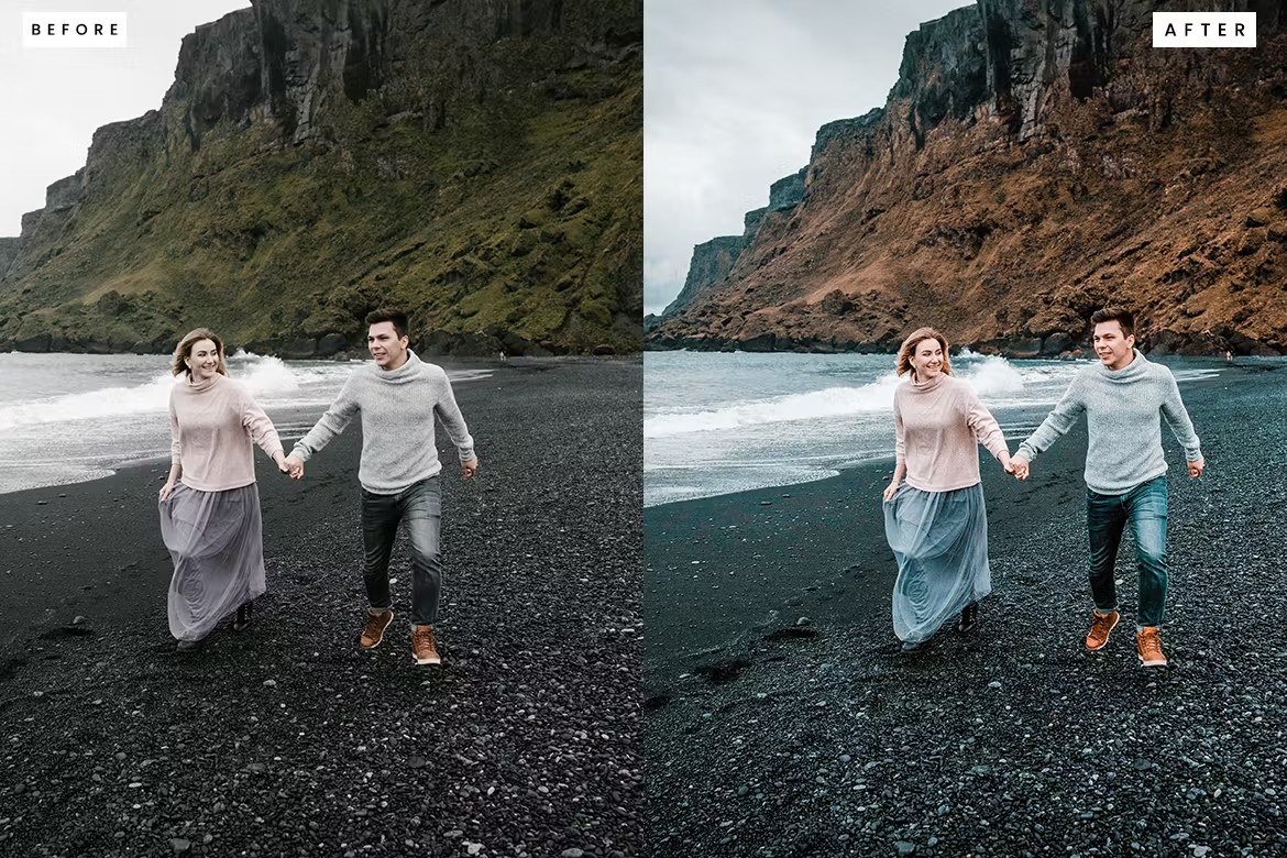 复古怀旧赛博朋克电影婚礼肖像摄影照片Lightroom调色预设 Iceland Vibes Lightroom Presets , 第2张