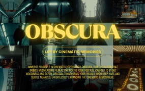 OBSCURA 暗调氛围电影美学情绪短片场景LUT调色预设 OBSCURA – Cinematic Memories – SLOG