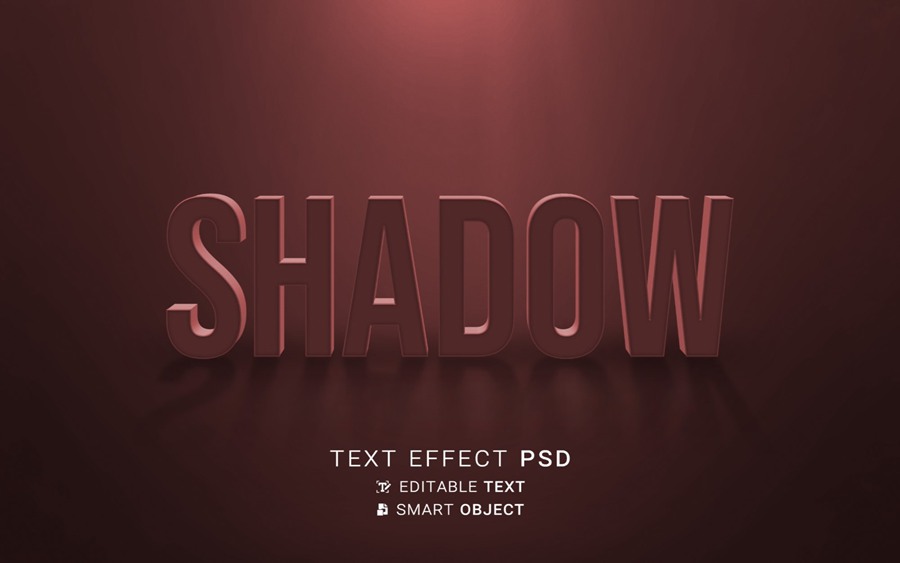 10款电影大片3D立体金属标题logo徽标设计展示PSD特效样机Text effect cinematic shadow 样机素材 第3张