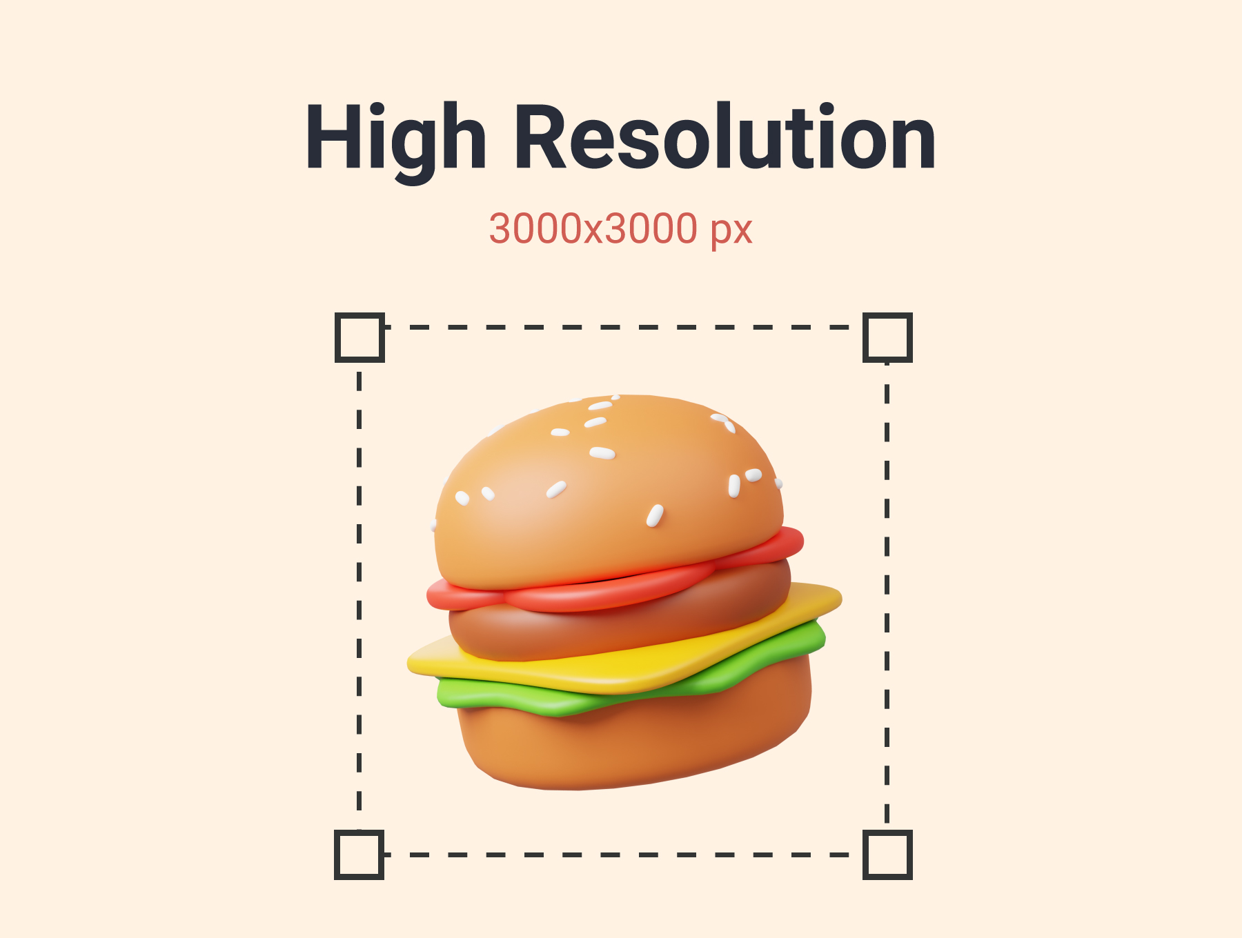 10款卡通趣味饮料美食汉堡3D插画图标Icons设计素材包 Food and Drink 3D Icon Pack , 第2张