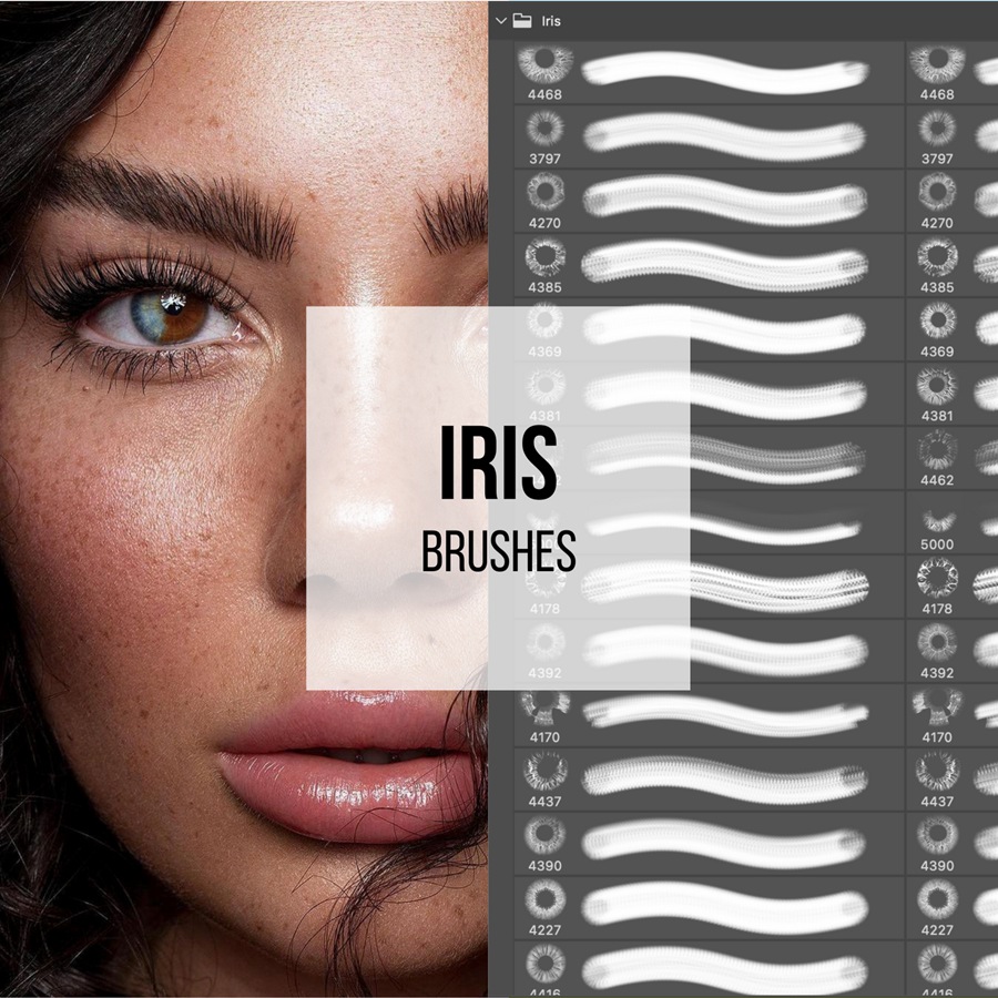 PS笔刷-超自然眼睛虹膜笔刷 Tamara Williams Iris Photoshop Brushes , 第1张