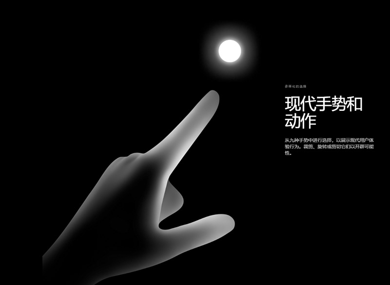 未来派科技感飘逸灵动的UI界面手势操作PNG素材合集 Semplice Supply Ghost Gestures 图片素材 第3张