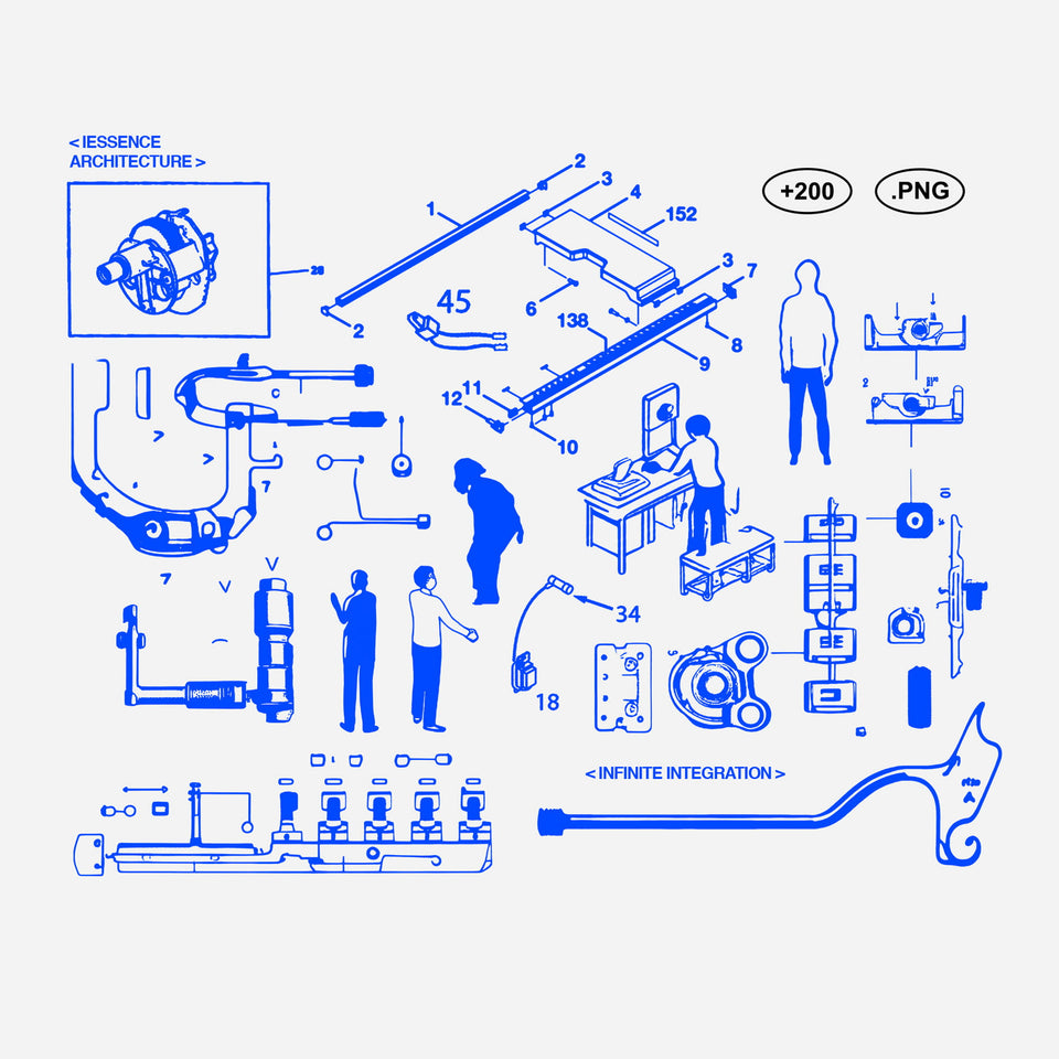 高质量潮流酸性艺术日常工作生活场景手稿草稿PNG设计装饰元素 Assembly Graphics Pack 图片素材 第4张