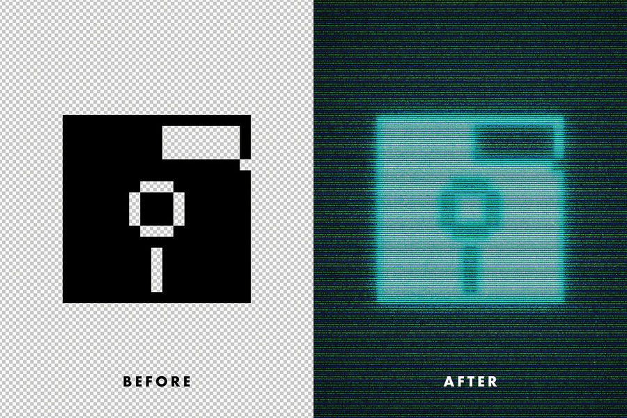 潮流复古科幻电影像素风低保真特效PSD模板素材 Pixel Arcade Photoshop Effect 设计素材 第3张