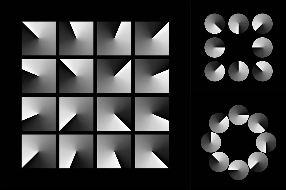 LOROFORM 70个抽象艺术渐变混合噪声几何图形海报背景设计元素包 GRADIENT BLEND NOISE VOL. 1 图片素材 第12张