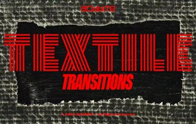 Acidbite – Textile Transitions 41个复古美感布料纺织品纹理磨损做旧划痕纸张边框视频转场+音效素材包