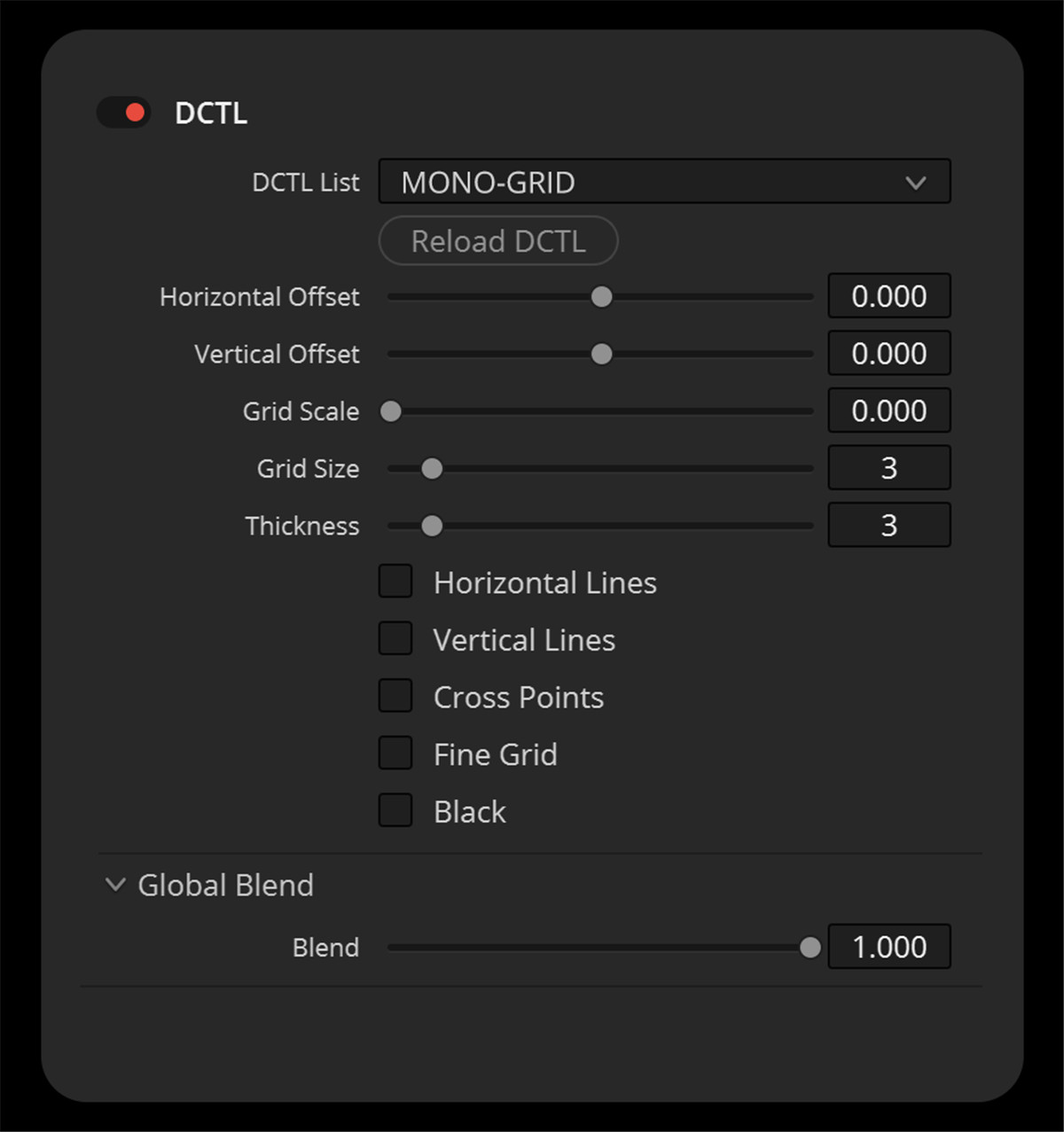 Mononodes GRID DCTL 达芬奇电影画面精简网格线对齐构图辅助DCTL达芬奇插件 , 第2张