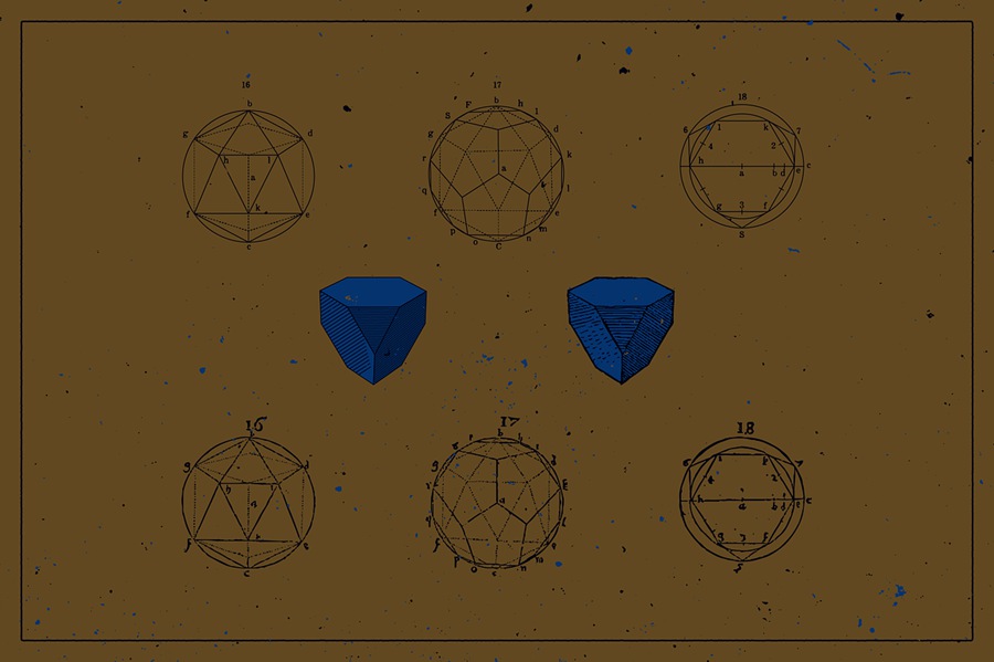 古老数学几何学术科研复古矢量插图素材合集 Hirschvogel geometria vector assets 图片素材 第8张