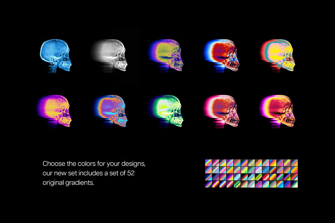 潮流酸性艺术神秘迷幻渐变模糊失真图片特效PS动作素材 Acid Motion Photoshop Action 插件预设 第7张