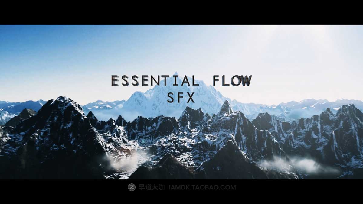 131组延时慢动作过渡纹理等基本流程剪辑SFX音效素材包 Visual Tone – Essential Flow Sound Effects 影视音频 第2张