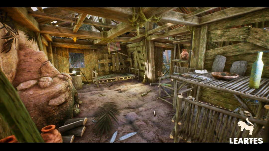 UE素材 后现代世界末日避难小岛岛屿木屋房屋3D模型 Unreal Engine – Abandoned Hut in Tropical Island (Survival / Post Apocalyptic) , 第8张