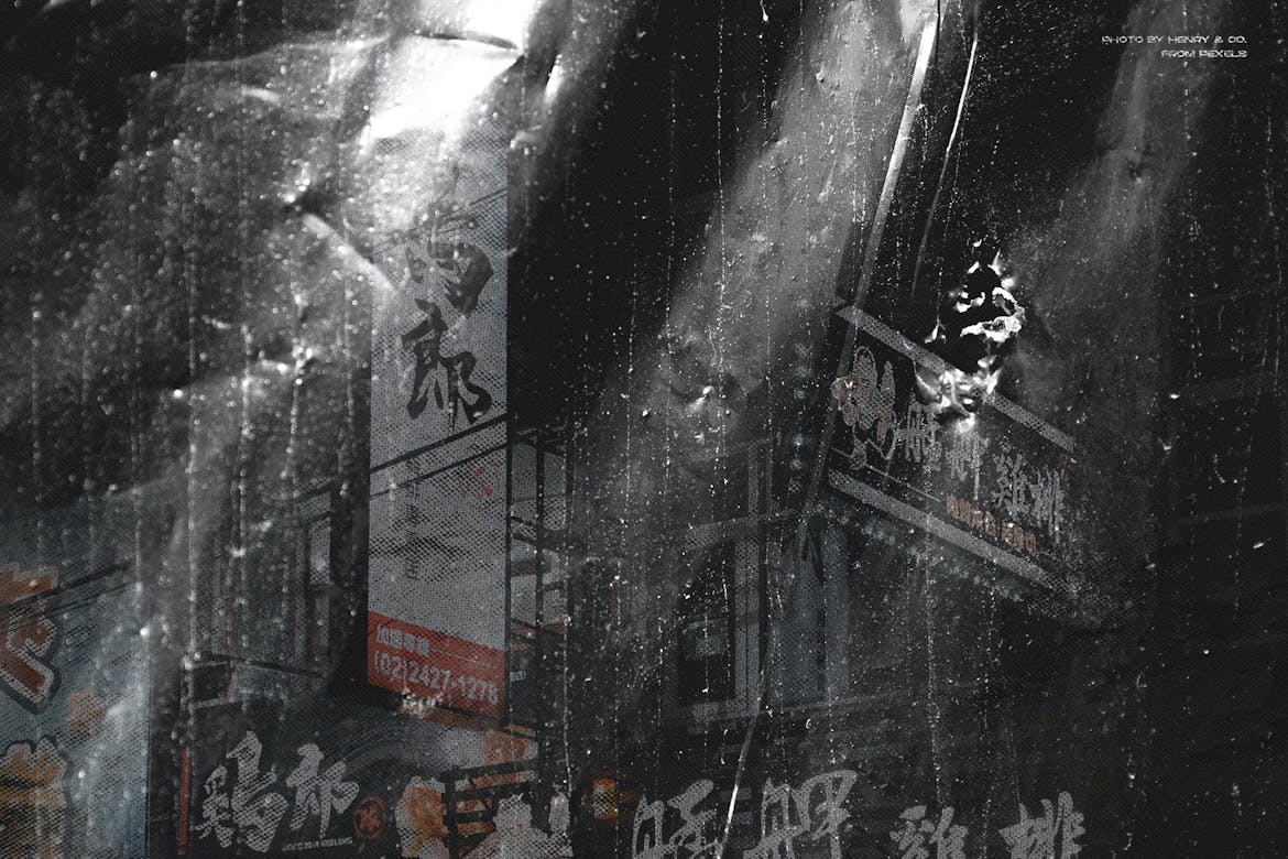 60+款复古划痕灰尘粗糙脏线框纹理5K高清背景图片设计素材 Dirty and grunge vintage textures , 第13张