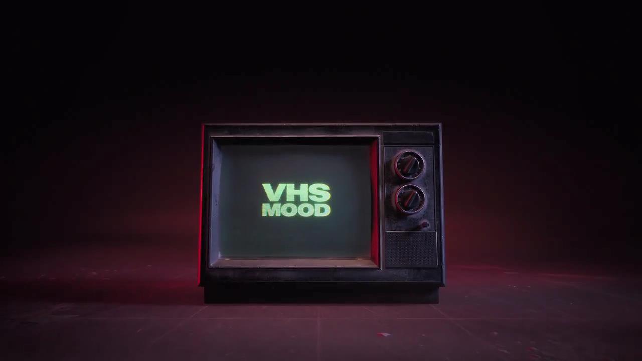 AE模板 9组复古旧电视显示器VHS效果模拟标题LOGO动画特效 VHS Mood Titles & Logo 影视音频 第1张