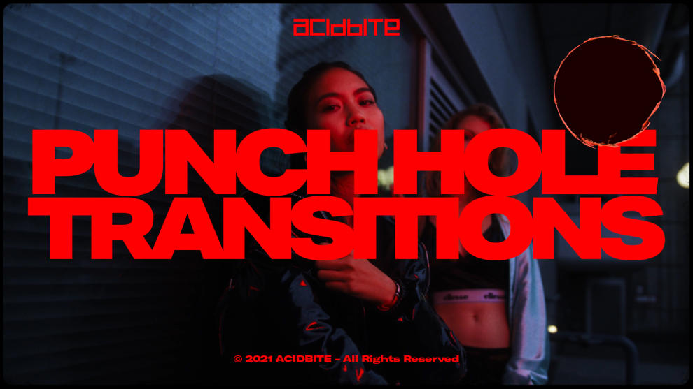 Acidbite 33个复古酸性胶卷手工打孔扫描纹理电影过渡覆盖层 PUNCH HOLE TRANSITIONS , 第1张