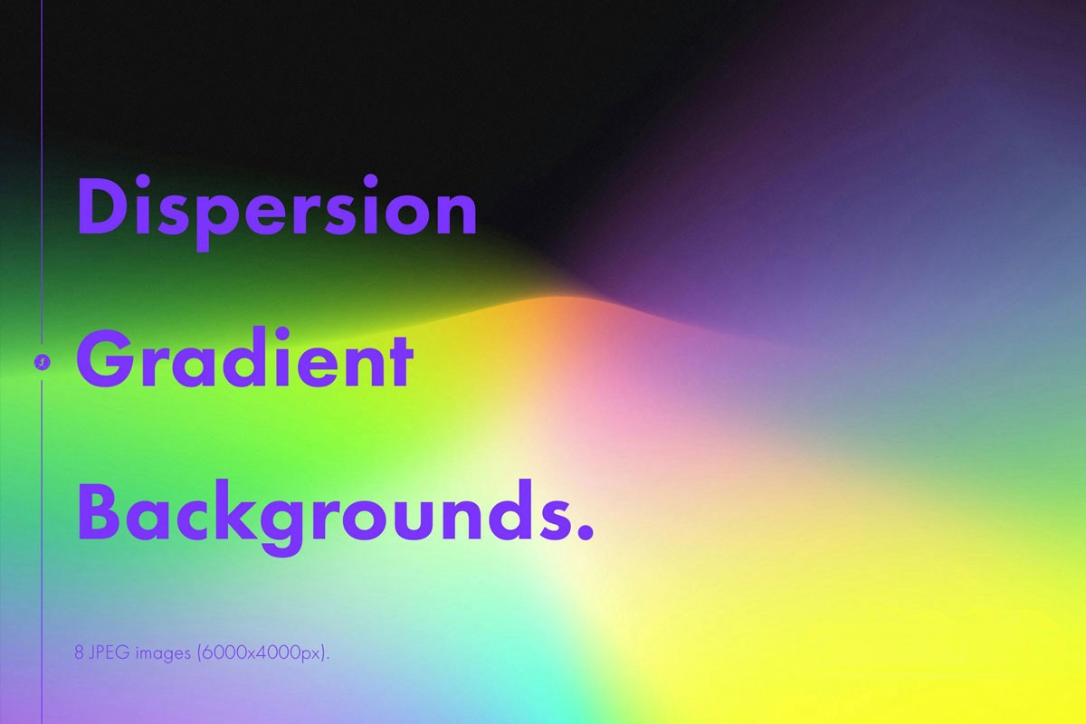 8款6K高清多彩渐变视觉冲击科技JPG背景图片设计素材 Dispersion Gradient Backgrounds , 第1张