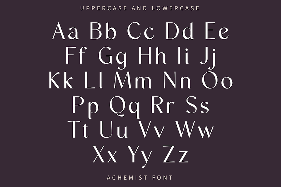 优雅品牌杂志海报徽标设计无衬线英文字体安装包 Achemist Modern Font , 第7张