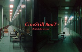 复古柯达Cinestill 800T胶片电影模拟颗粒光晕夜间摄影LUT+LR预设包