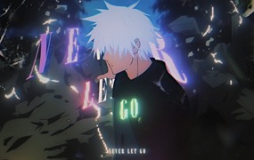 漫剪素材：摇晃快闪Flow剪辑风格动漫剪辑合成AE项目文件 Never Let Go - Jujutsu Kaisen 4k PF corazon