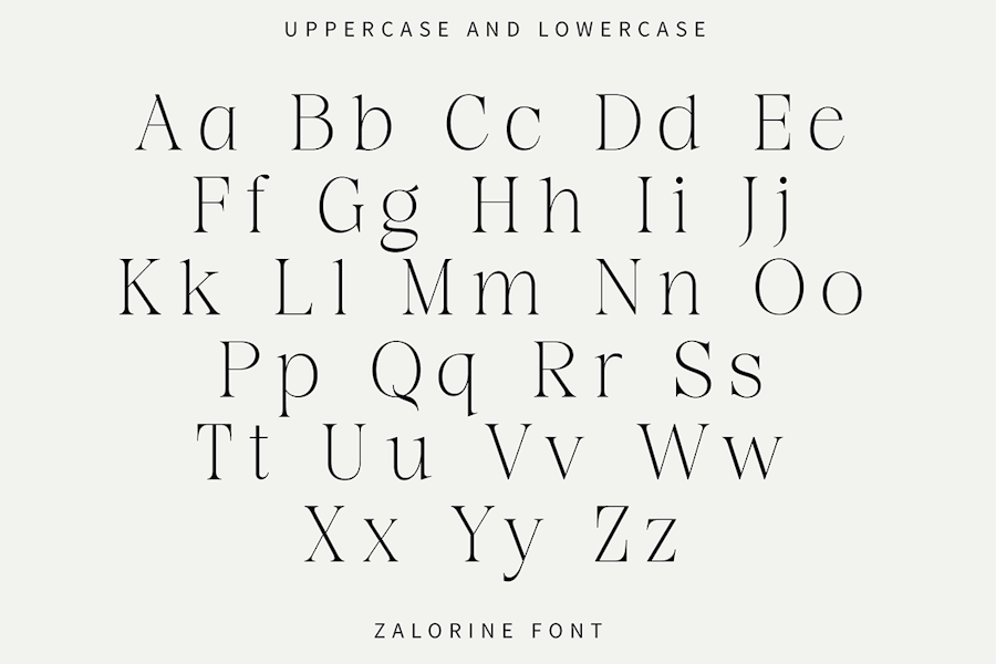 时尚优雅杂志海报徽标设计衬线英文字体安装包 Luxury Font , 第6张