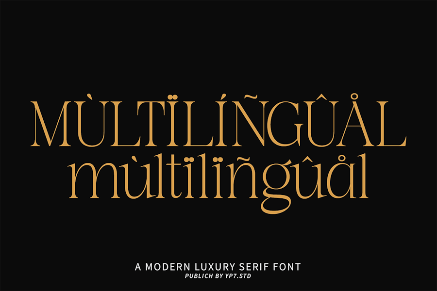 时尚优雅杂志海报徽标设计衬线英文字体安装包 Luxury Font , 第9张