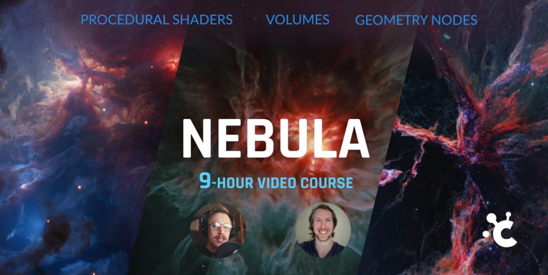 Blender宇宙体积星云节点特效教程 中文英文字幕 Nebula: Learn Volumes, Geonodes & More (Eevee/Cycles) , 第1张