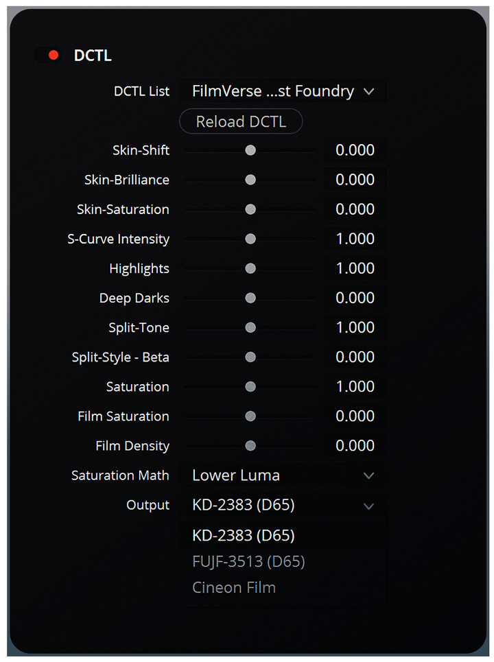 Colorist Foundry – FilmVerse Full Plugin 好莱坞电影美学柯达Vision3系列胶片模拟达芬奇DCTL插件 , 第2张