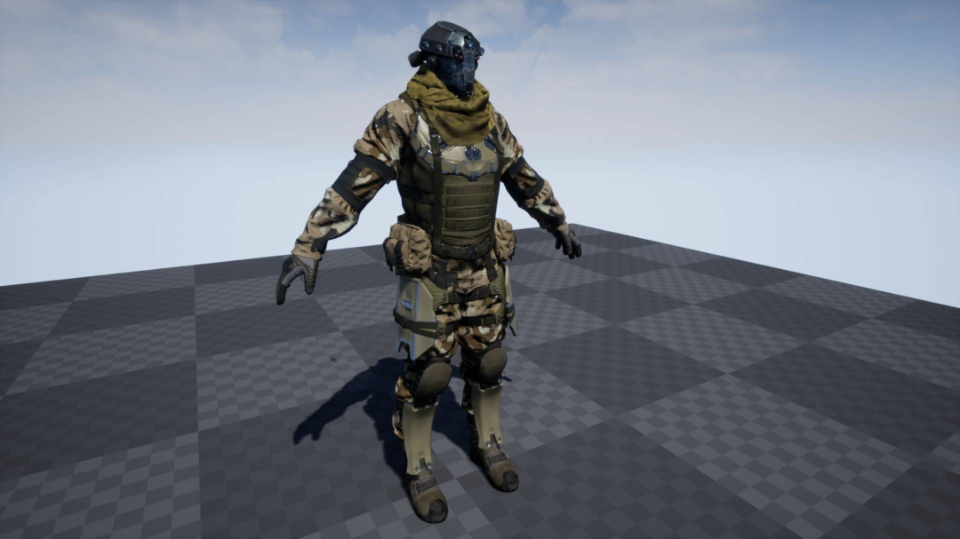 UE素材 射击枪击游戏士兵战士角色3D模板 Unreal Engine – PBR Customized Soldier , 第7张