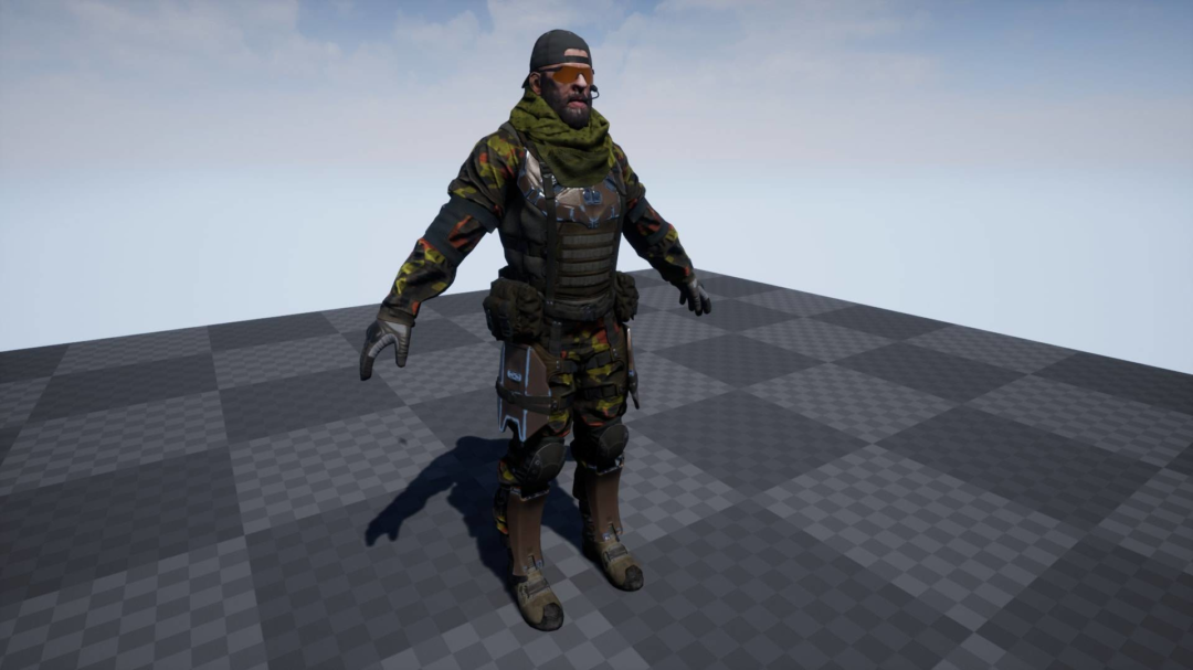 UE素材 射击枪击游戏士兵战士角色3D模板 Unreal Engine – PBR Customized Soldier , 第10张