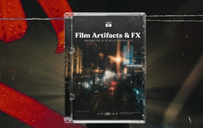 20组复古电影美学胶片划痕灰尘纹理模拟视频叠加特效包 CINEGRAMS – Film Artifacts & FX