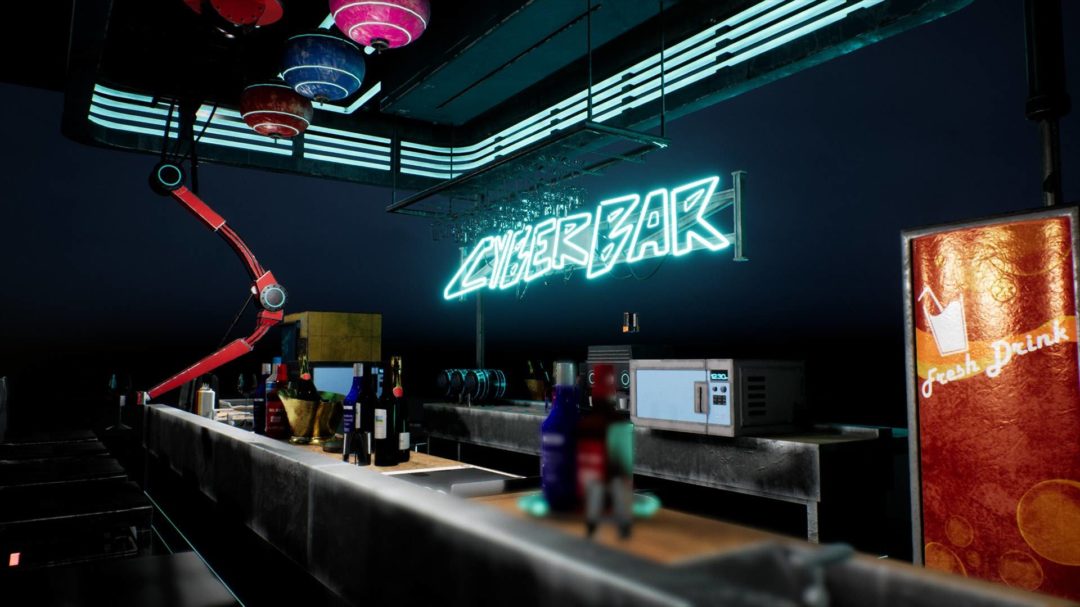 UE素材 未来科幻赛博朋克酒吧内部场景3D模型 Unreal Engine – CyberPunk / Sci-Fi Bar Asset Pack , 第6张