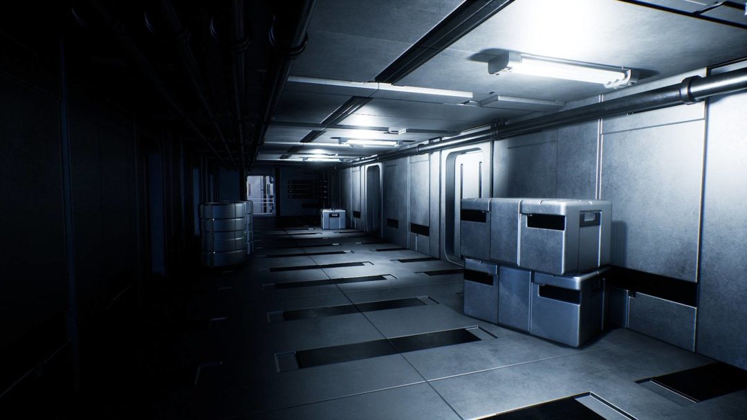 UE素材 未来科幻赛博朋克飞船走廊房间大厅场景3D模型 Unreal Engine – Sci-Fi Interior Pack , 第1张