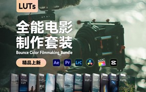 全能电影制作套装13款时尚的电影级LUTs/4K镜头光晕包 The Complete Filmmaking Bundle