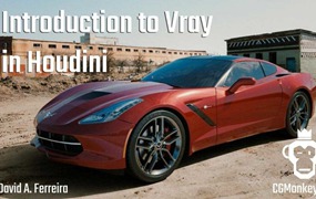 Houdini Vray渲染器使用教学新手入门基础教程 中文字幕 CGCircuit – Introduction to Vray in Houdini