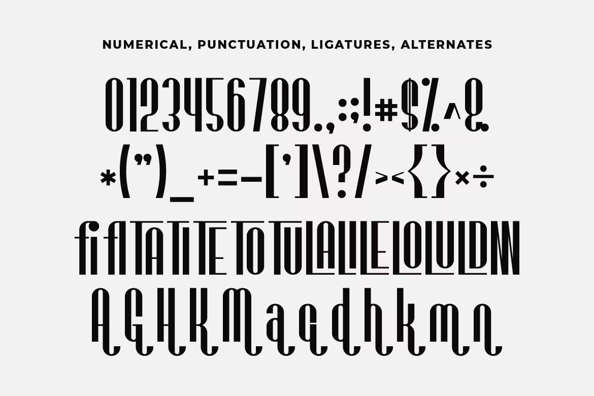 优雅科技品牌海报徽标设计无衬线英文字体安装包 Kilabara Condensed Sans Serif , 第7张