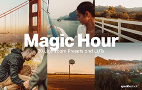 20组暖色调魔法时刻户外景观摄影照片调色Lightroom&LUTs预设 20 Magic Hour Lightroom Presets and LUTs