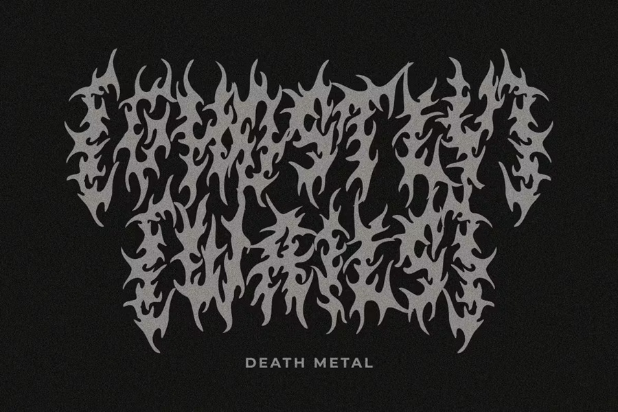 哥特式恐怖死亡金属美学设计装饰英文字体安装包 PC Superion – Death Metal Font , 第6张