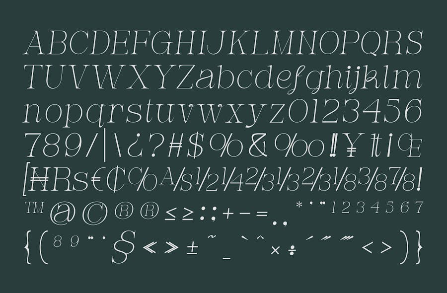 时尚优雅杂志印刷设计衬线英文字体安装包 Mathe Netha – Thin Serif Luxury Font , 第7张