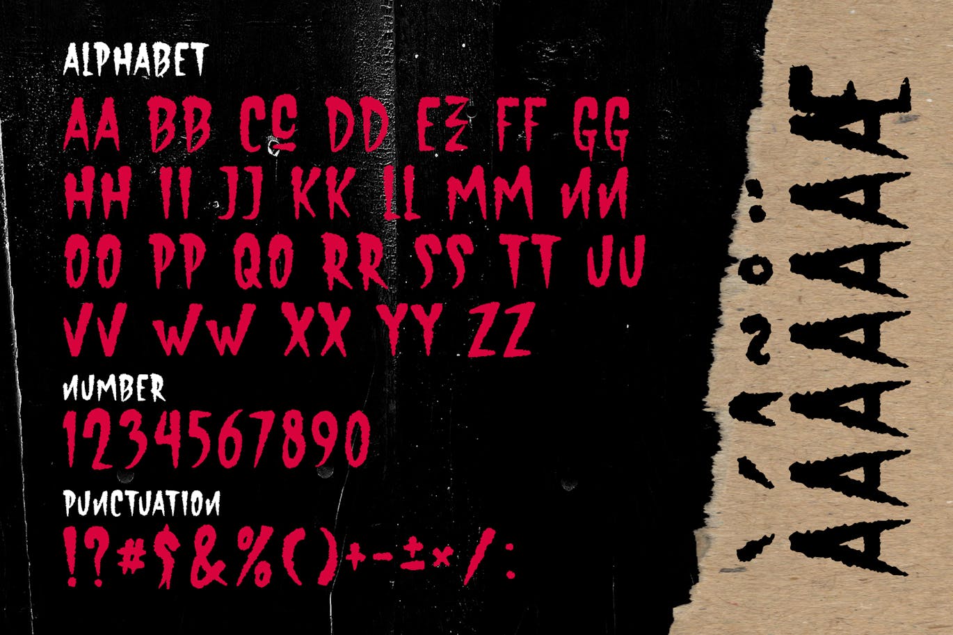 复古赛博朋克品牌服装徽标设计y2k装饰英文字体安装包 Vampire Hunters Horror Display Font , 第4张