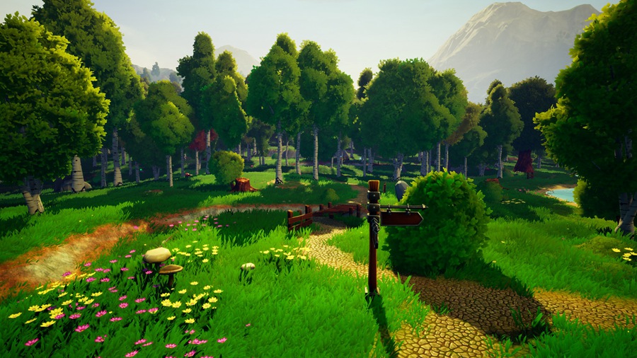 UE素材 风格化多边形游戏场景树叶树木河流山地3D模型 Unreal Engine – Dreamscape Nature : Meadows – Stylized Open World Environment , 第20张