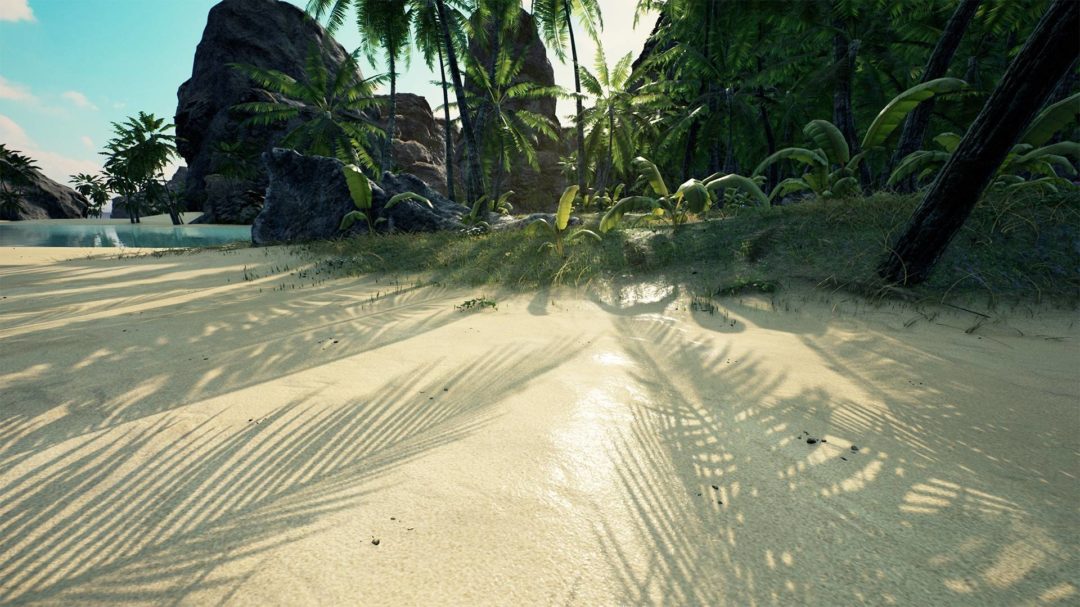 海边沙滩棕榈树海岸岩石UE模型设计素材 Unreal Engine – Brushify – Tropical Pack , 第7张