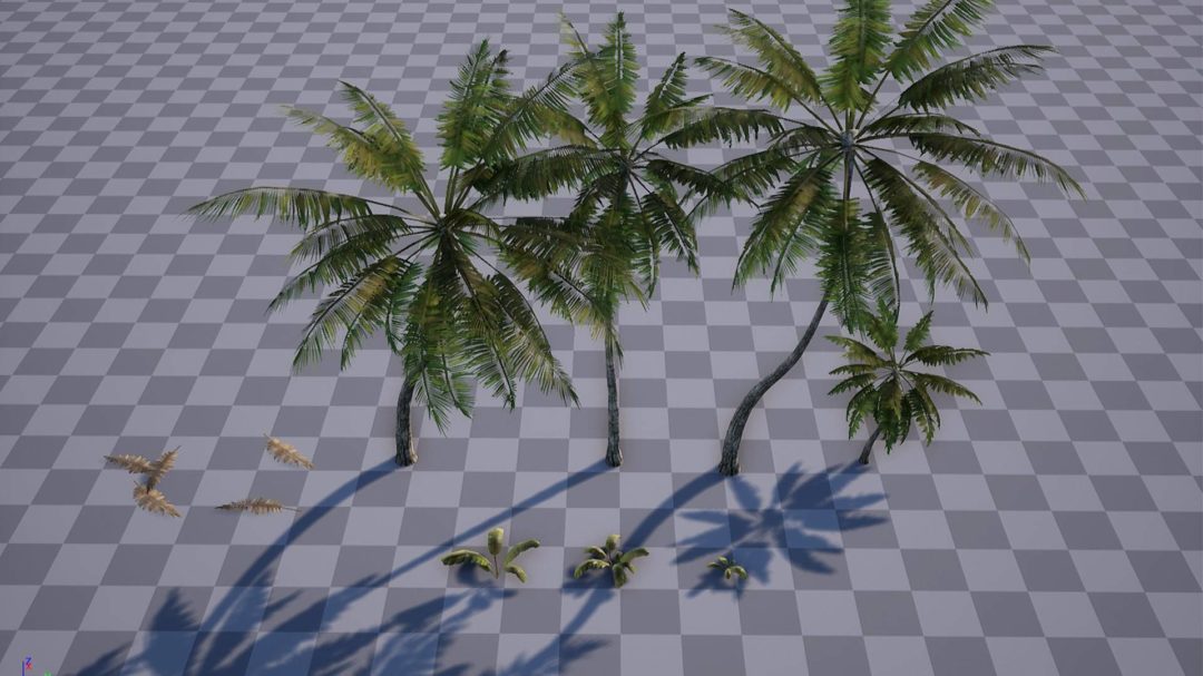 海边沙滩棕榈树海岸岩石UE模型设计素材 Unreal Engine – Brushify – Tropical Pack , 第9张