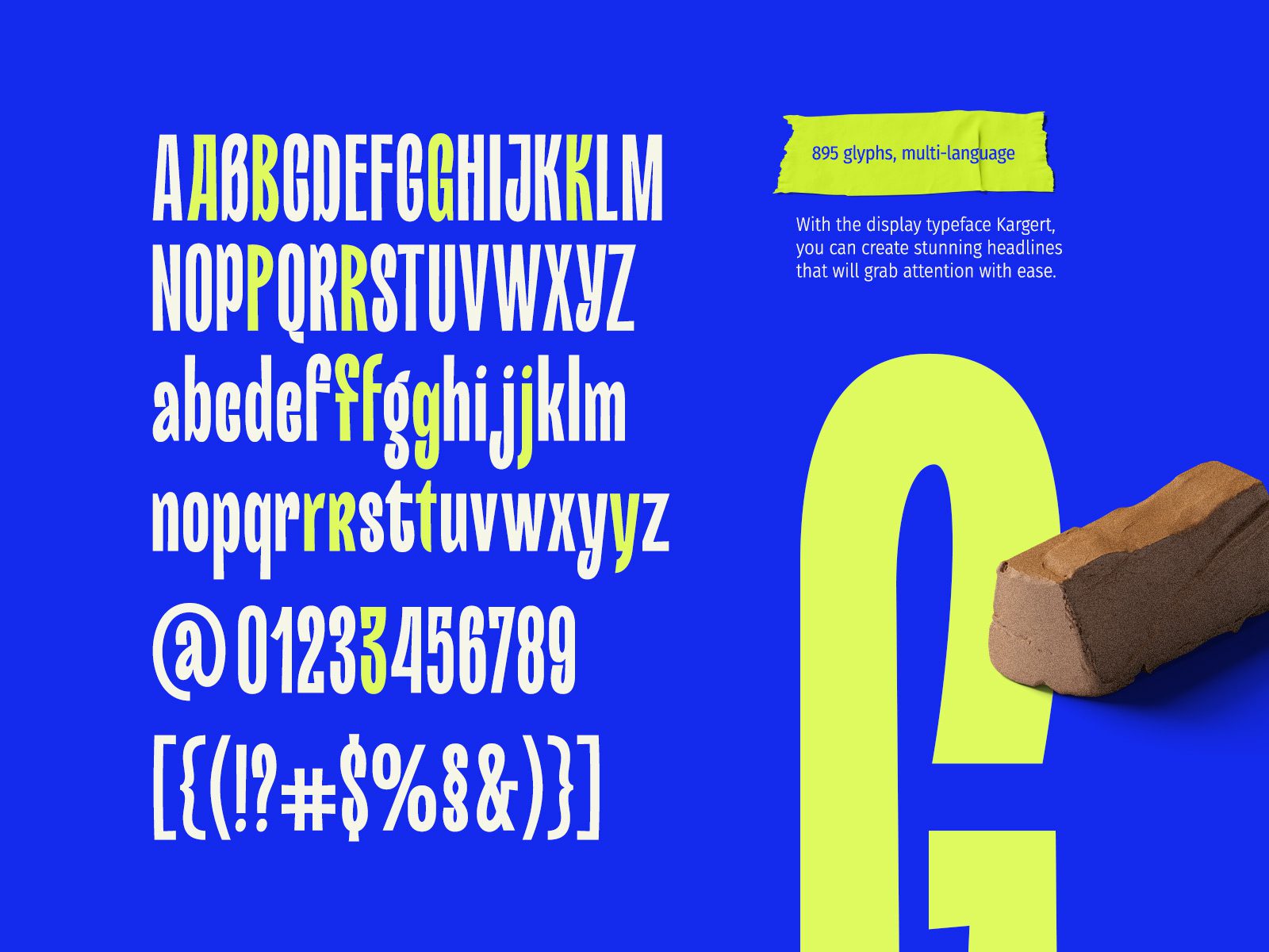 高质量极简精致现代品牌设计海报杂志排版英文字体 Kargert Typeface 设计素材 第2张