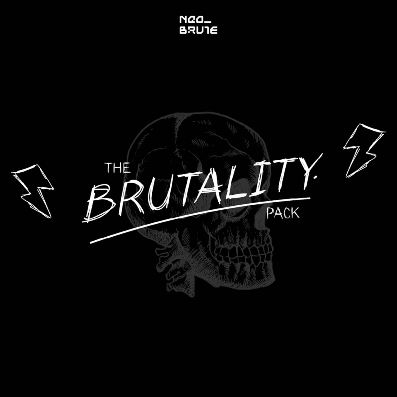 Studio Innate 潮流街头嘻哈暗黑创意手绘社交媒体T恤服饰PNG图标包 Brutality . 第6张