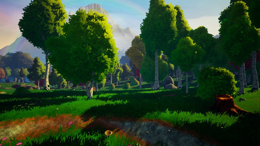 UE素材 风格化多边形游戏场景树叶树木河流山地3D模型 Unreal Engine – Dreamscape Nature : Meadows – Stylized Open World Environment , 第19张