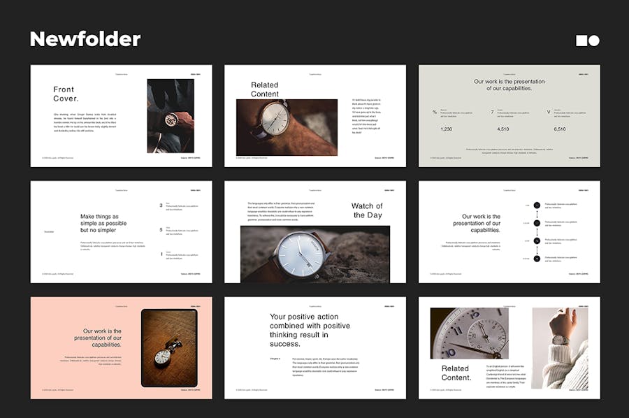 优雅极简品牌营销策划演示文稿设计模版 New Folder – Presentation Templates , 第7张