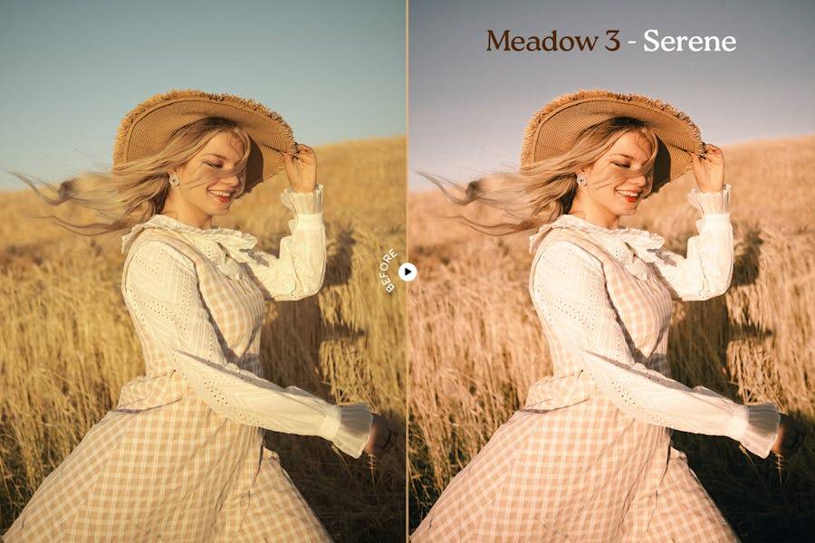 优雅暖色调婚礼电影户外摄影照片调色lightroom预设 Meadow Lightroom Presets , 第2张