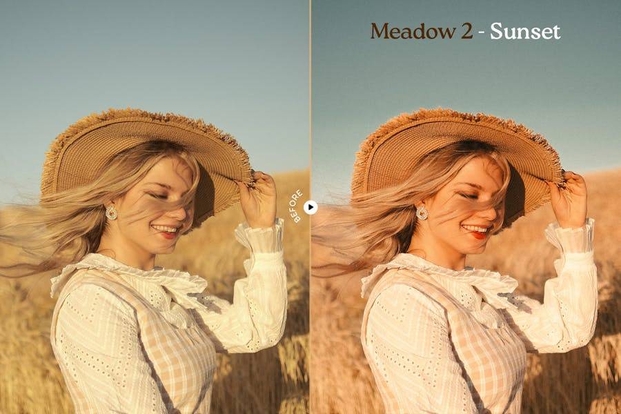 优雅暖色调婚礼电影户外摄影照片调色lightroom预设 Meadow Lightroom Presets , 第3张